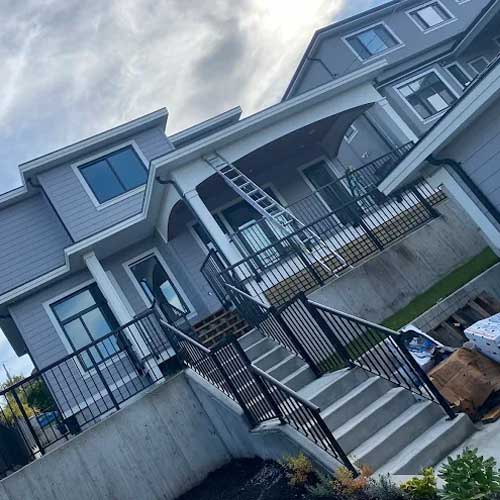 Crisp coastal-grey exterior