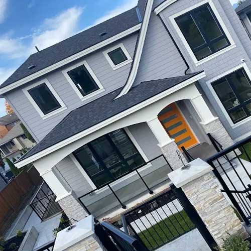 Modern two-storey exterior repaint